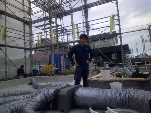 全館空調床下ダクト施工3